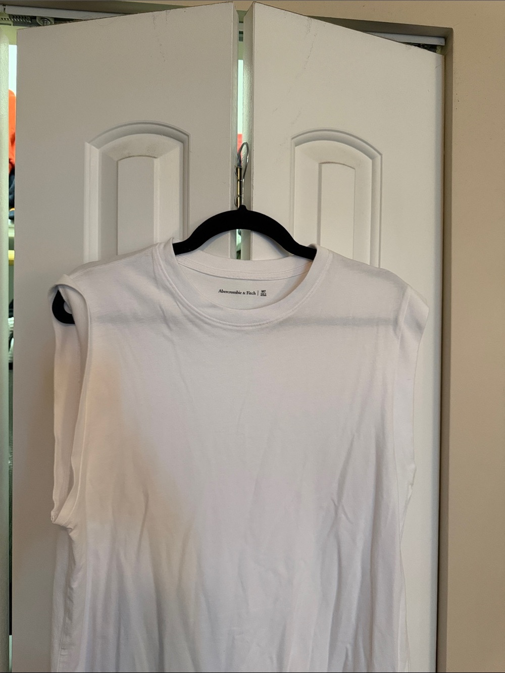 Abercrombie & Fitch White Sleeveless DRESS
